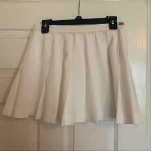 WHITE PLEATED TENNIS SKIRT